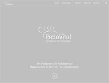 Tablet Screenshot of podologie-aschaffenburg.de